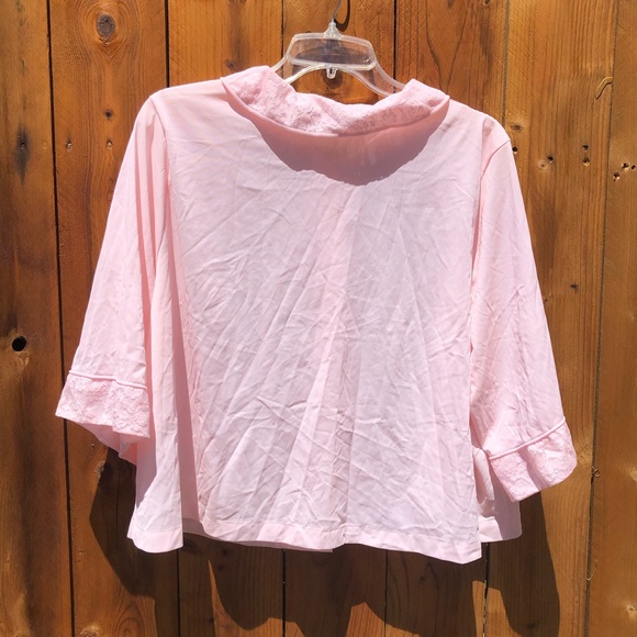 Vintage 70s pink silk cape - Picture 2 of 2